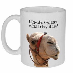 Hump Day Funny Coffee or Tea Mug -  Guess what day it is?