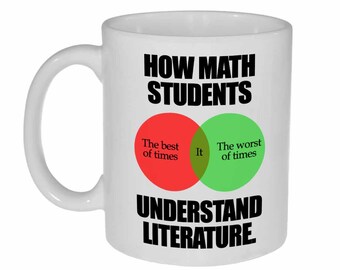 How Math Students Understand Literature 11 Oz coffee or tea mug
