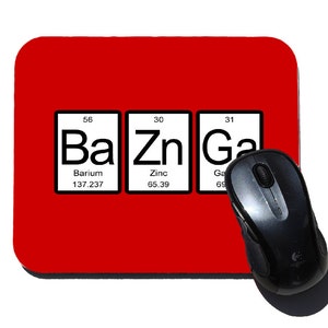 Bazinga Periodic Table of Elements Mouse Pad