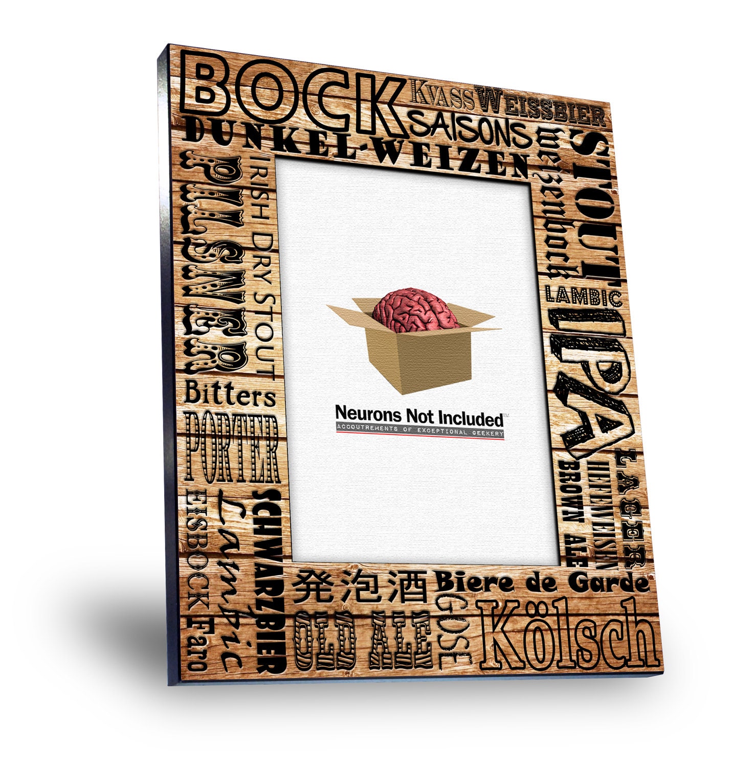 Beer Picture Frame Types of Beer 8 x 10 Frame Holds 5 x Etsy