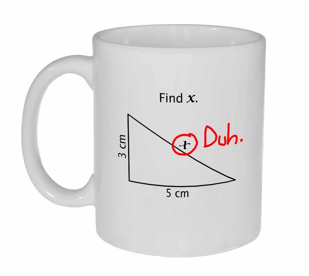 Pour Ranger Sa Vaisselle Dans Le Salon Problèmes Math Schéma Trouver X mug problème mathématique drôle de café ou de thé - Etsy Canada