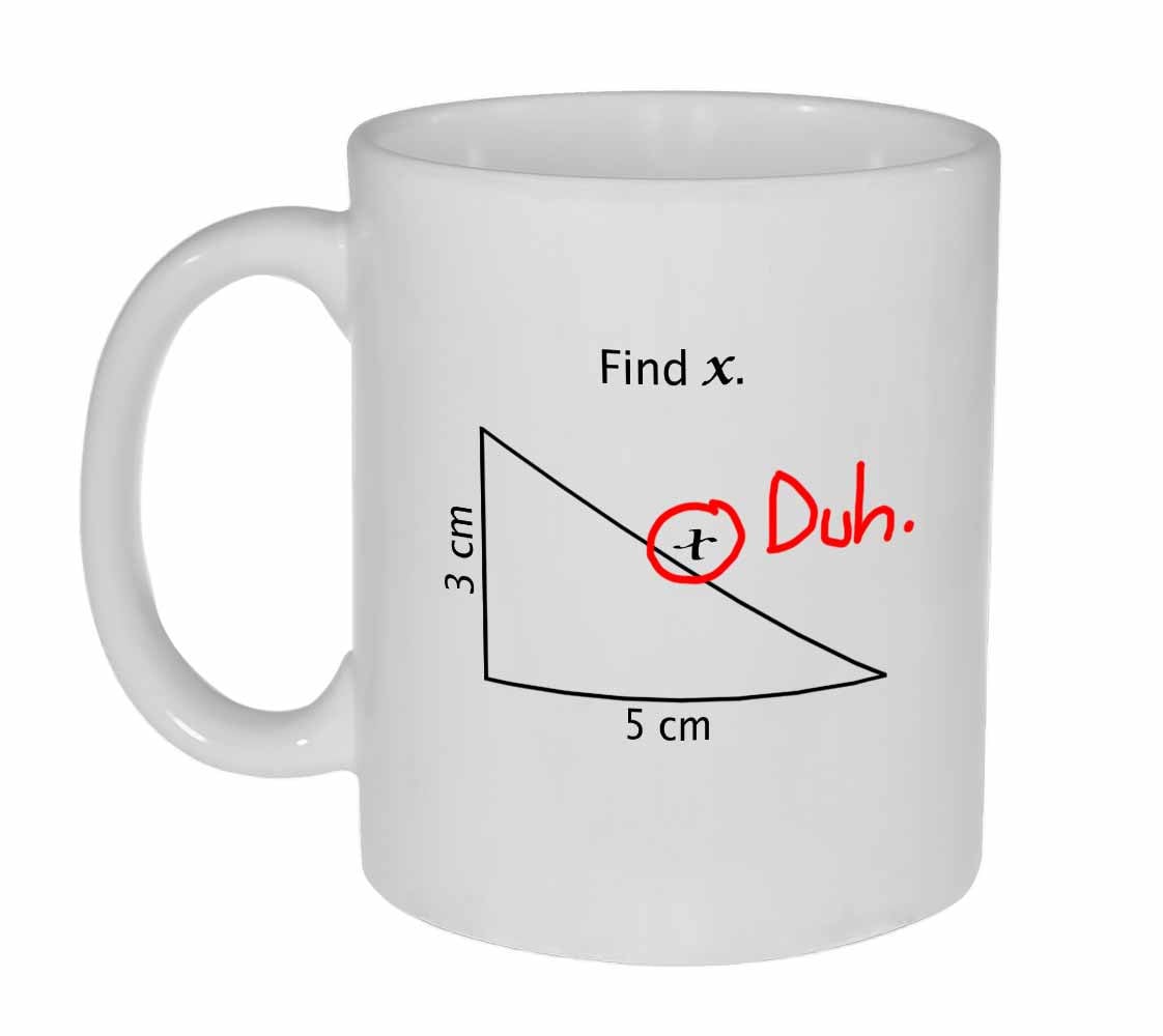 Find X Mug - Math Problem Funny White Ceramic Coffee or Tea Mug - Etsy
