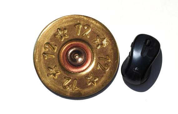 Shotgun Shell Casing Neoprene Round Mouse Pad 