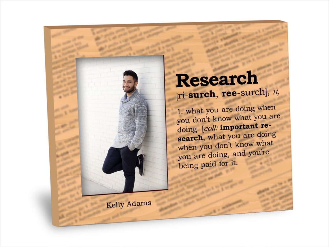 Research Definition Picture Frame - Personalization Available - 8x10 ...