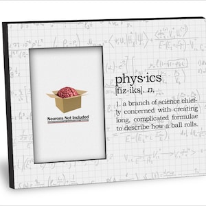 Graduation Picture Frame -Physics Definition Picture Frame - Personalization Available - 8x10 Frame - 4x6 Picture - Choice of Finish