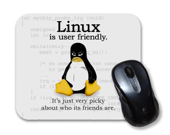 Linux is User Friendly Computer  Mouse Pad mousepad