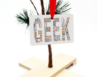 Geek Circuitry Funny Christmas Tree Ornament