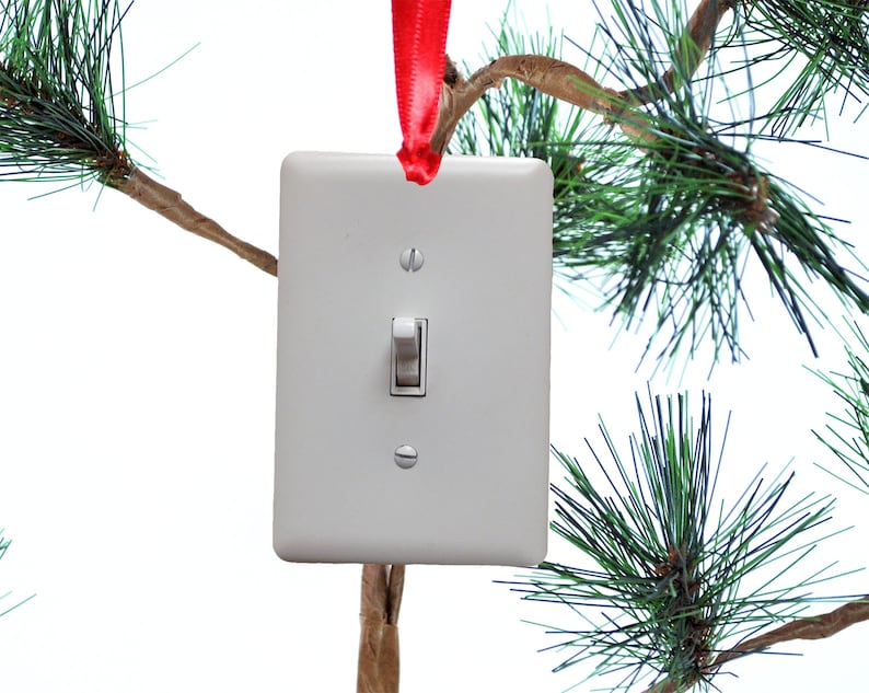 Light Switch Funny Christmas Tree Ornament Etsy