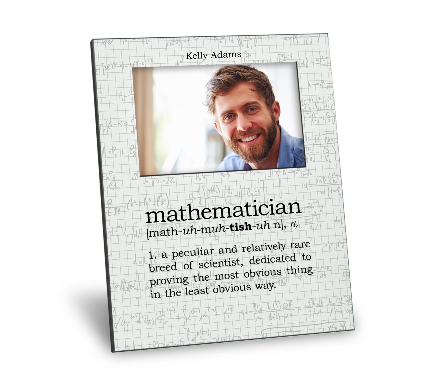Graduation Picture Frame -mathematician Definition Picture Frame ...