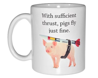 When pigs fly  coffee or tea mug