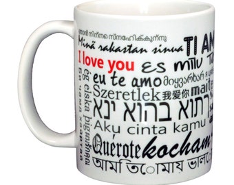 I Love you in Many Languages Coffee or Tea Mug