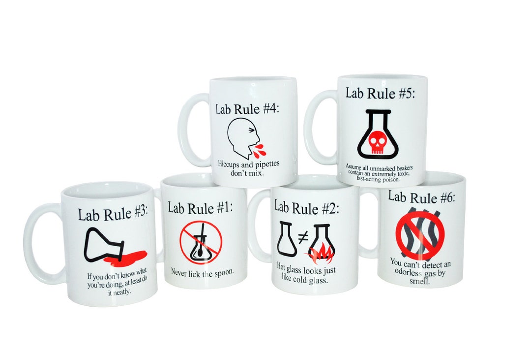 Complete Set - Lab Rules Coffee or Tea Mug Set