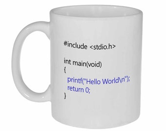 Hello World Programmer Coffee or Tea mug