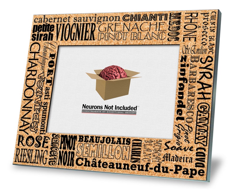 Wine Picture Frame Varieties of Wine 8 X 10 Frame Holds 5 Etsy