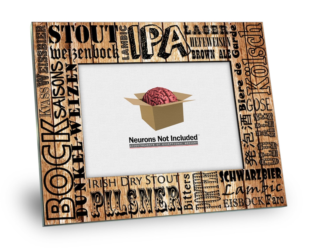 Beer Picture Frame Beer Picture Frame - Types of Beer - 8 X 10 Frame - Holds 5 X 7 Picture ...