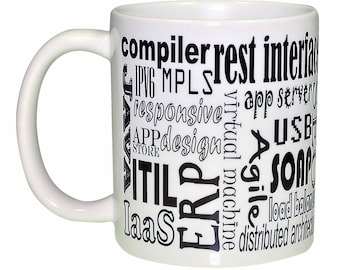 Computer Terms Computer Programmer Coffee or Tea Mug