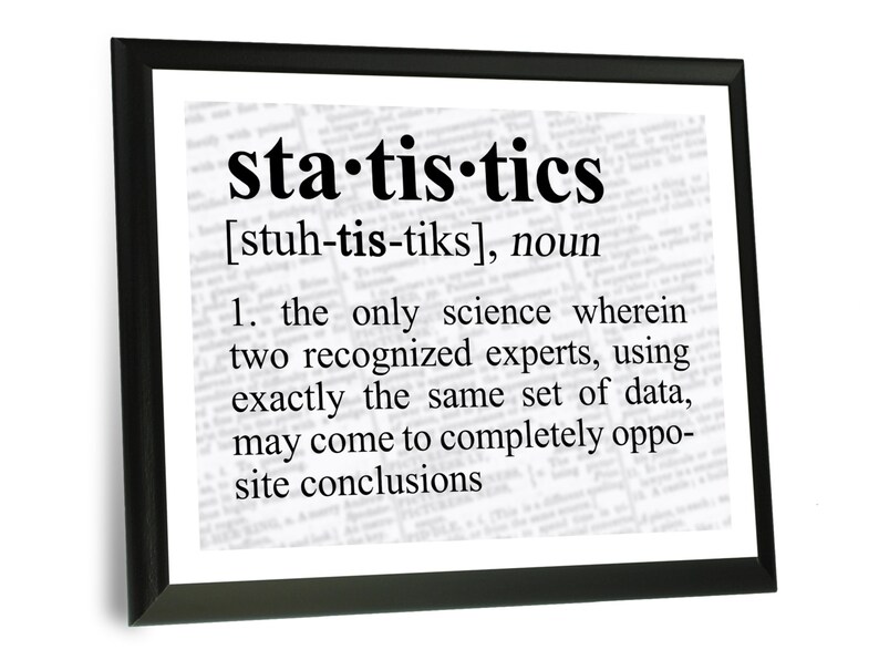 Funny Science Quote Wall Art Statistics Definition Wood Etsy