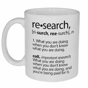 Research Definition funny coffee or tea mug image 1