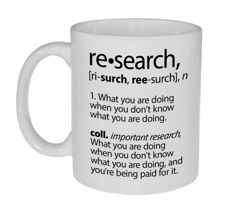 Research Definition funny coffee or tea mug image 1