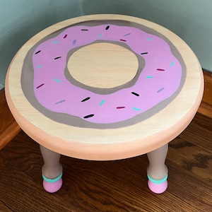 DOUGHNUT Custom Hand-Painted Stool