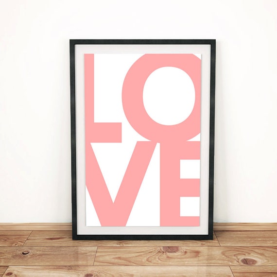 Printable Art LOVE Wall Art Poster | Etsy