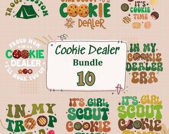 Bundle Girl Scout Cookie Dealer PNG - 10 Dealer Version PNG -  Dad Mom Scout PNG - In My Cookie Dealer - Instant Download - Proud Mom