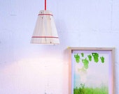 Pendant Lamp Shade Handmade in Recycled Pallet Wood, Small Hanging Ceiling Light