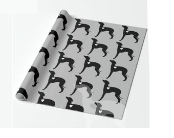 Windhond inpakpapier. Italiaanse windhond/Greyhound cadeaupapier, Iggy papier