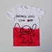 Badness Level Lilo & Stitch Red White Tie Dye T-shirt - Handmade Pastel Boho Festival Indie 