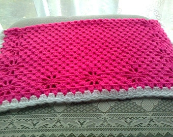 PDF Crochet baby pram boarded blanket pattern.