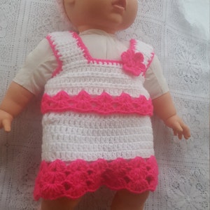Crochet pattern Marias baby suit Top and Skirt.