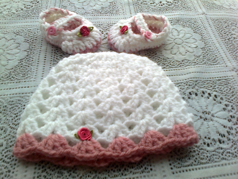 PDF crochet hat ,beanie baby hats pattern for prem baby , 0-3months and 3-6months baby-3 sizes image 5