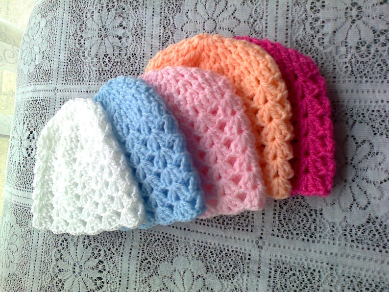 PDF Crochet Hat beanie Baby Hats Pattern for Prem Baby Etsy UK