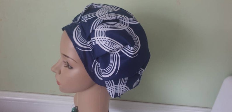 chef hat light weight vet nurse cap,medical cap,surgical cap,paediatric cap Satin lined ankara Scrub Cap,doctor cap Theatre cap