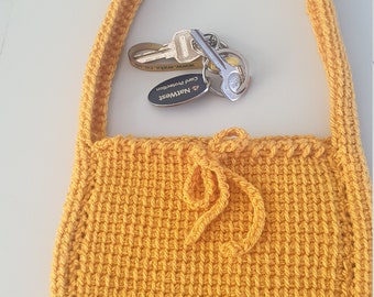 PDF crochet purse in Tunisian crochet stitch