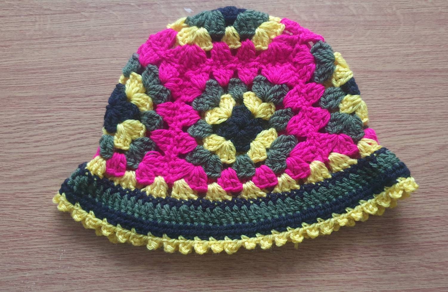 30 Bucket Hat Crochet Patterns for Trendy, Giftable Makes 20 Granny Square Bucket Hat for Adults
