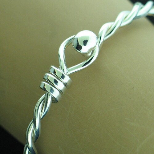 Made on Cape Cod. Bracelet With Nautical Knot 14k Gold Ball & Etsy