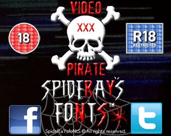 VIDEO PIRATE XXX Commercial Font