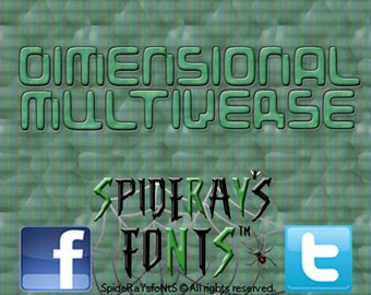 DIMENSIONAL MULTIVERSE Fan Font