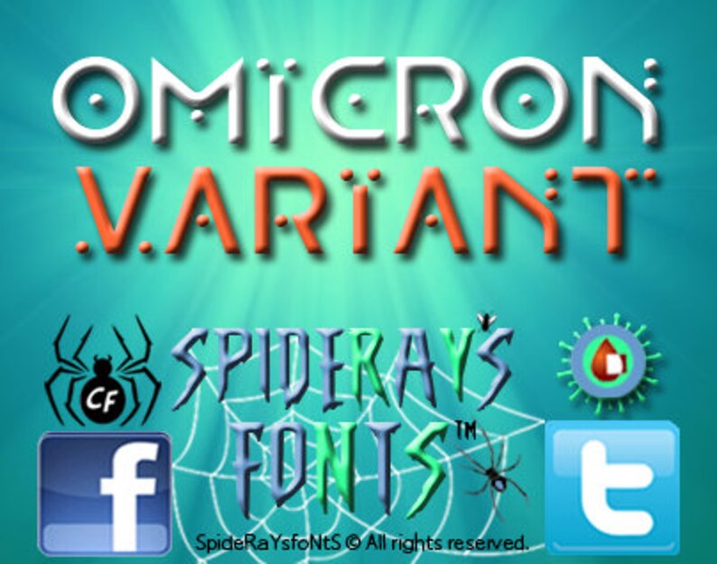 OMICRON VARIANT Commercial Font image 1