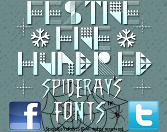 FESTIVE FIVE HUNDRED Commercial Font