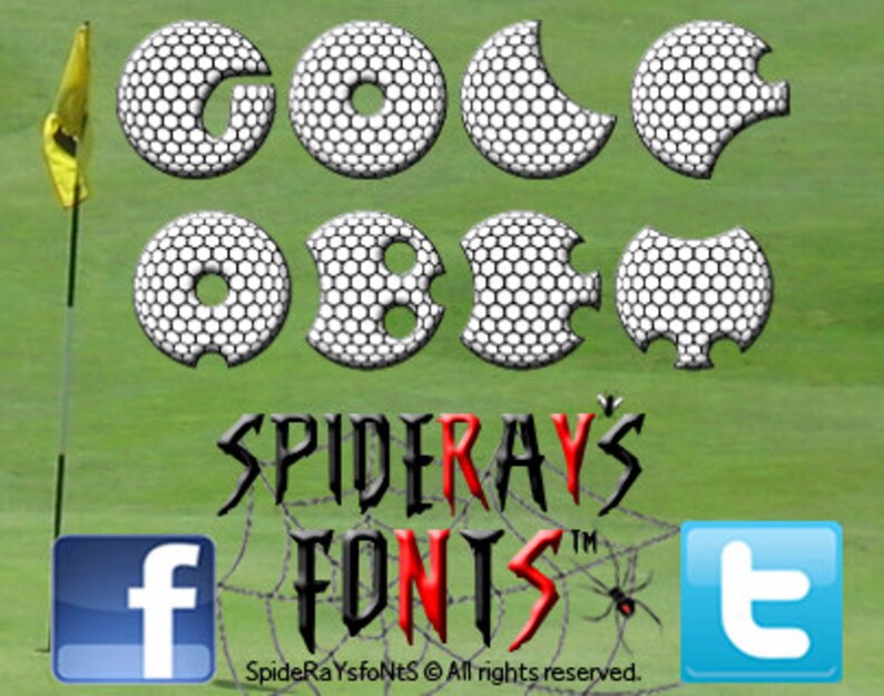 GOLFABET Commercial Font image 1