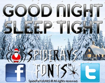 SLEEP TIGHT Commercial Font