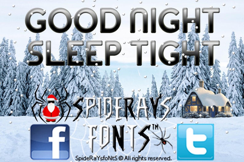 SLEEP TIGHT Kommerzielle Schriftart Bild 1