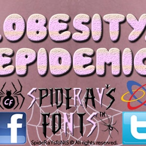 OBESITY EPIDEMIC Commercial Font image 1