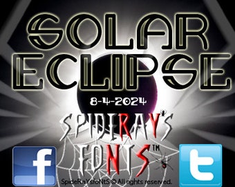 SOLAR ECLIPSE Commercial Font