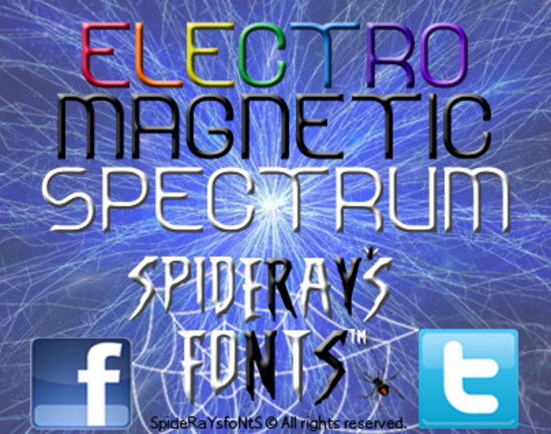 ELECTROMAGNETIC SPECTRUM Commercial Font image 1