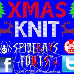 XMAS KNIT commercieel lettertype afbeelding 1