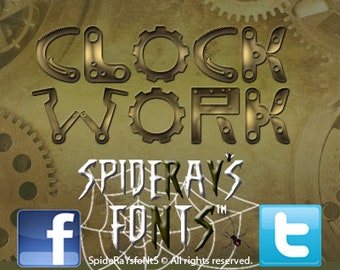 CLOCKWORK Commercial Font