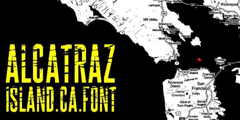 ALCATRAZ lSLAND Fan Font image 2